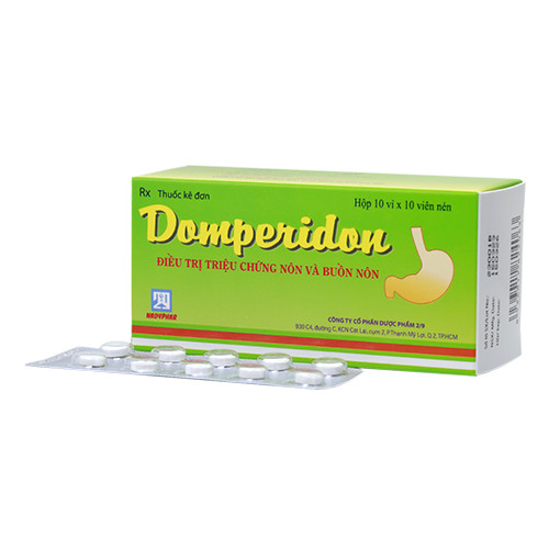 Domperidon (Hộp 10 vỉ x 10 viên)