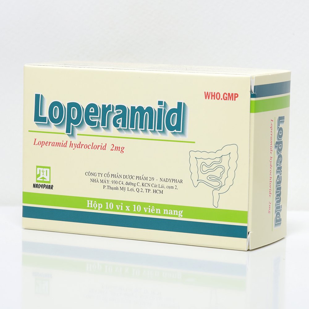 Loperamid (Hộp 10 vỉ x 10 viên)