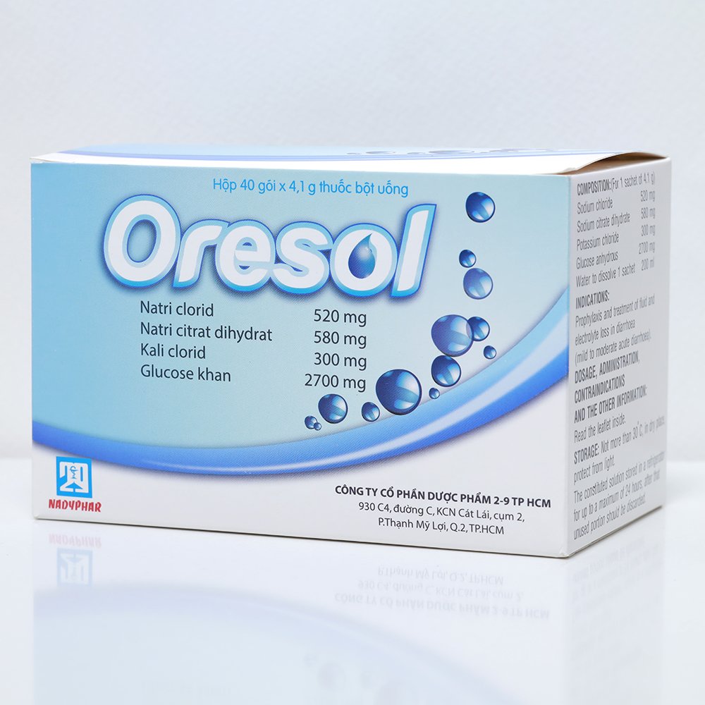 Oresol (Hộp 40 gói x 4,1 g)